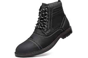 Arkbird Mens Chelsea Boots, Stylish and Comfort Leather Chukka Ankle Boots with Zipper