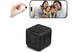 YISPK 2025 Upgraded Hidden Camera Spy Camera, Wireless Indoor Mini Camera for Home/Office Safety,1080P HD WiFi Nanny Cam with, Auto Night Vision, Motion Detection for Home Safety, App Control