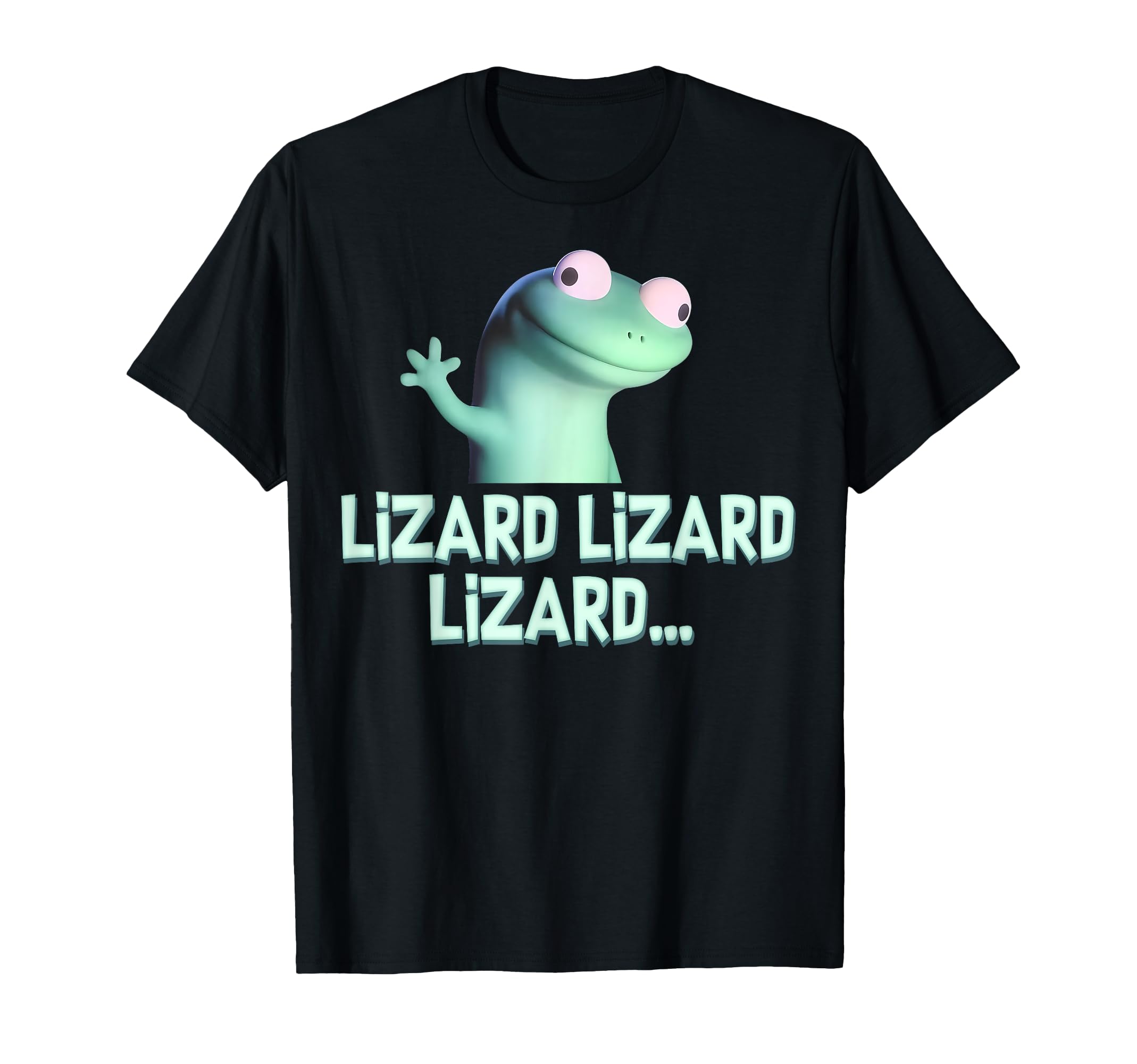 Photo 1 of Funny Weirdcore Animal Women Men Lizard Lizard Lizard Meme T-Shirt