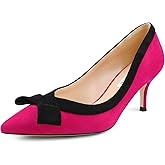 JOY IN LOVE Women's Shoes Low Heels Pointy Toe Kitten Heel Daily Pumps