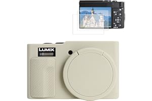 Rieibi Silicone Case for Panasonic Lumix ZS99/TZ99 Camera, Accessories for Panasonic Lumix DC-ZS99/TZ99 Case with 2 Pcs Scree