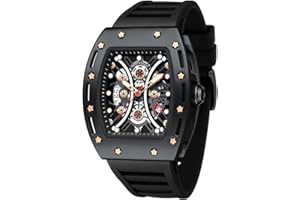 MF MINI FOCUS Watch Wristwatch Fashion Hollow Big Dial Luminous Waterproof Sport Analog Quartz Business Mens Watches Silicon Strap Dress Watch