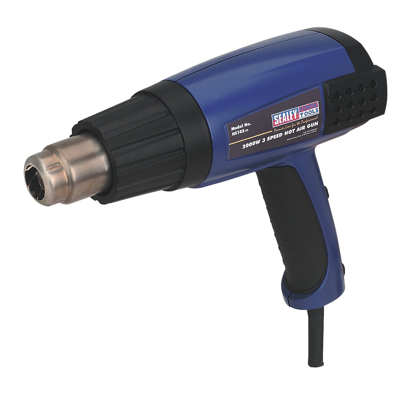 Sealey Hs102 Hot Air Gun 2000W 3-Speed 50-600