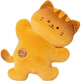 18 Inches Warm Yellow Bread Cat Plush Pillow, Soft Stuffed Toy for Children | Premium plush material, skin-friendly, easy to clean, ideal for cuddling, home decor, birthday and festival gifts for kids