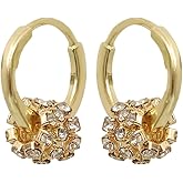 Tiny Small Gold Hoop Huggie Earrings for Women Trendy 14K Gold Plated Ligtweight Hypoallergenic Helix Cartilage Hoop Earring Birthday Valentines Gifts Jewelry