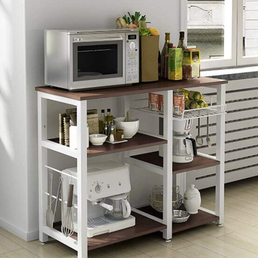 Coffee Bar Microwave Stand Vasagle Alinru Kitchen Baker S Rack Coffee