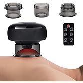 LIFELEC Smart Cupping Kit for Massage Therapy, 6-in-1 Red Light Cupping Therapy Set for Targeted Pain Relief, Knots, Muscle Soreness & Circulation, Portable Remote Control for Back Care at Home