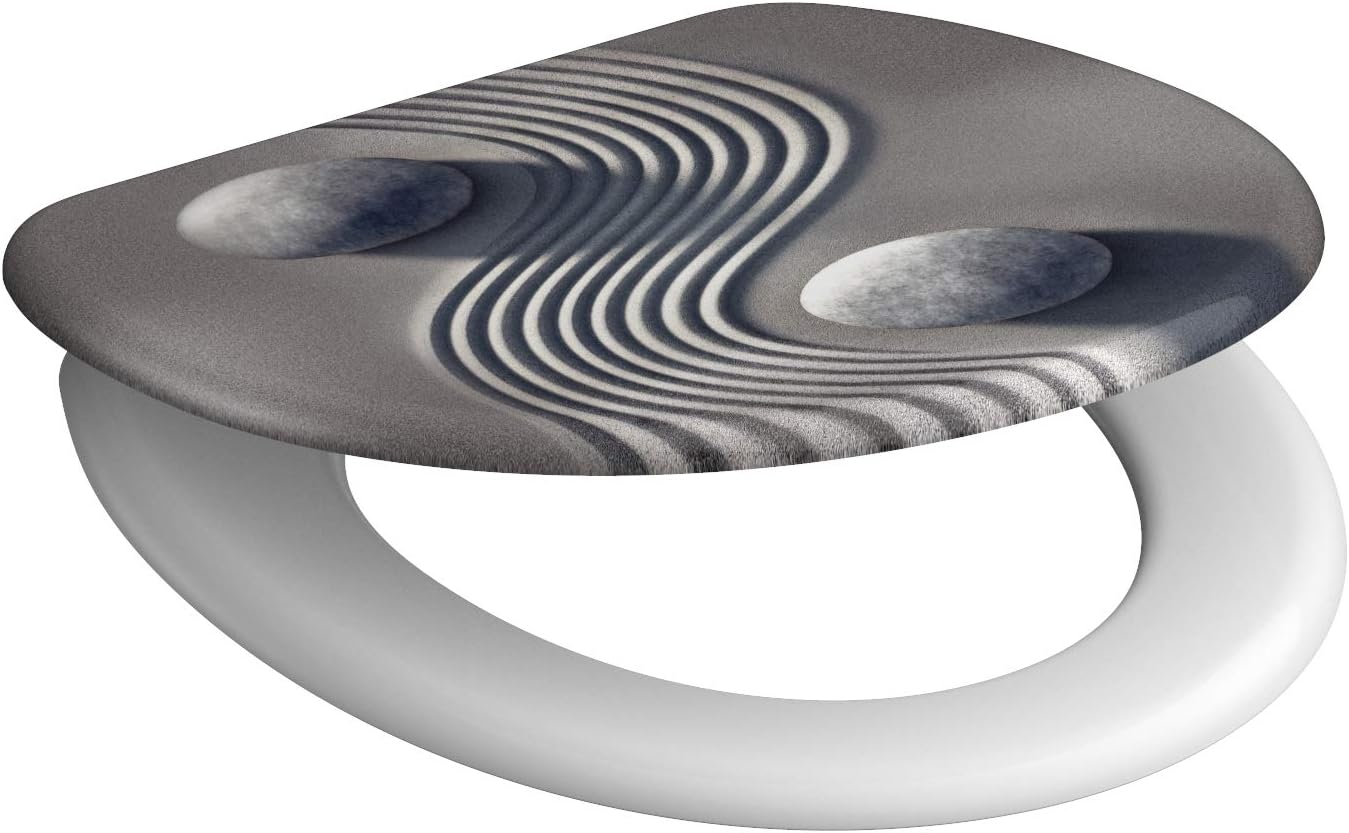 SCHÜTTE 82152 Duropl. Toilet seat with Soft-Close Design, Motiv, 37 cm x 45 cm - Image 3