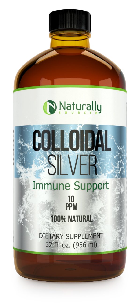 Kaiame Naturals Colloidal Silver, Ionic Silver Solution, 10 PPM, Large