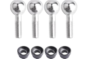 FriHobby Pivot Balls and Cap Bushings for Traxxas T-Maxx E-Revo VXL Brushless Slayer Pro 4X4 Revo Summit Traxxas 4933, 4-Pack