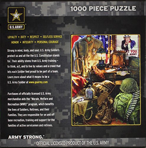 MasterPieces U.S. Army Men of Honor - Army Vintage Memorabilia 1000 Piece Jigsaw Puzzle by Dona Gelsinger