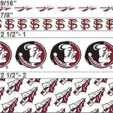 Offray College Florida State Seminoles (#1) Ribbon, 2-1/2 Inch