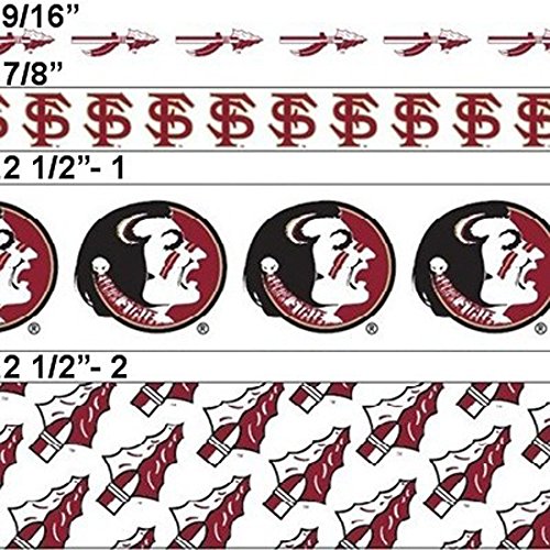 Offray College Florida State Seminoles (#1) Ribbon, 2-1/2 Inch