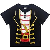 Halloween Toddler Boys Girls Shirts Jack-O-Lantern Pumpkin Pirate Firefighter Police Tops Tee for Kids, Short Sleeve T-Shirt