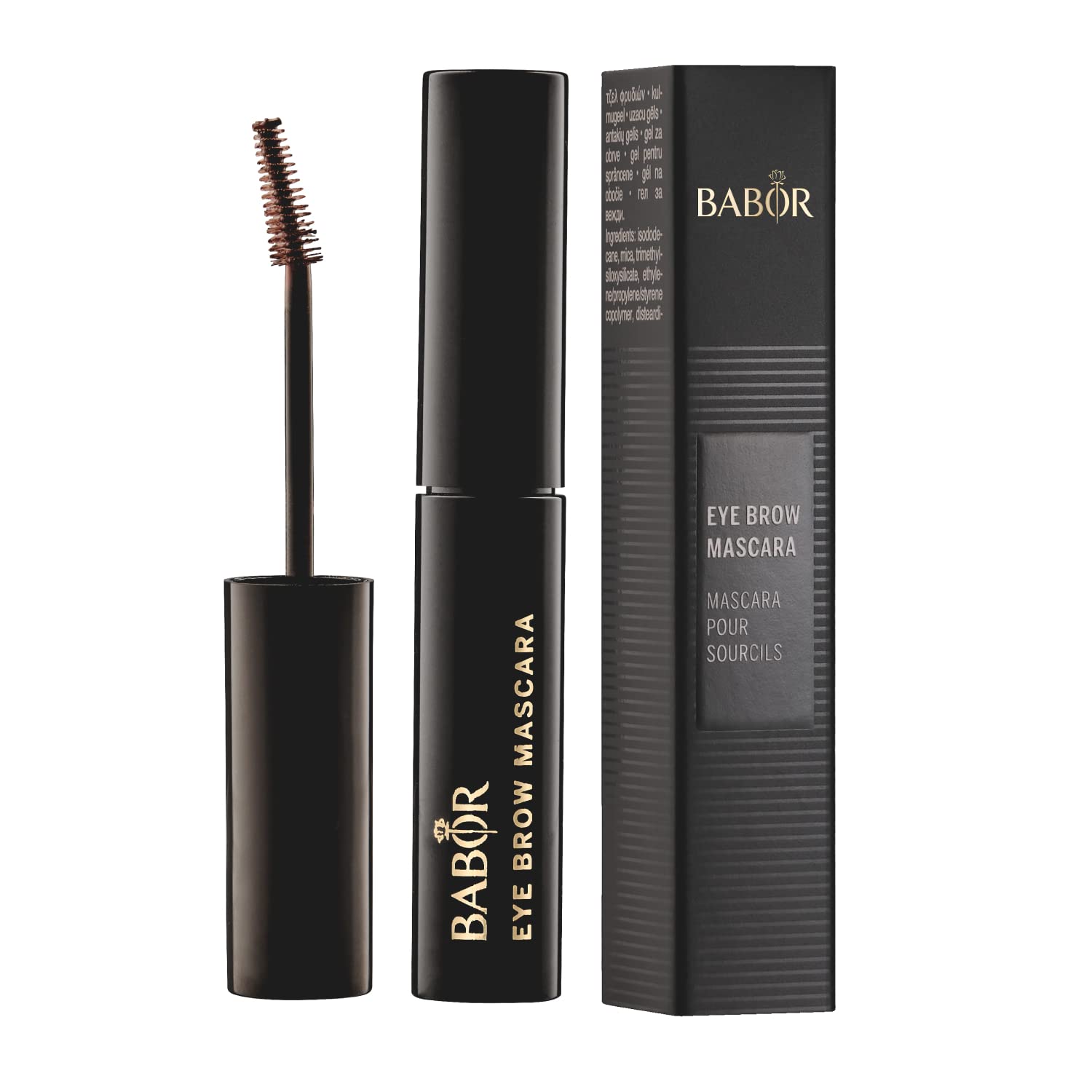 BABOR MAKE UP Eye Brow Mascara, eyebrow mascara, with tinted gel and superfine brush, tints, sets & contours, fills in gaps, 2 g