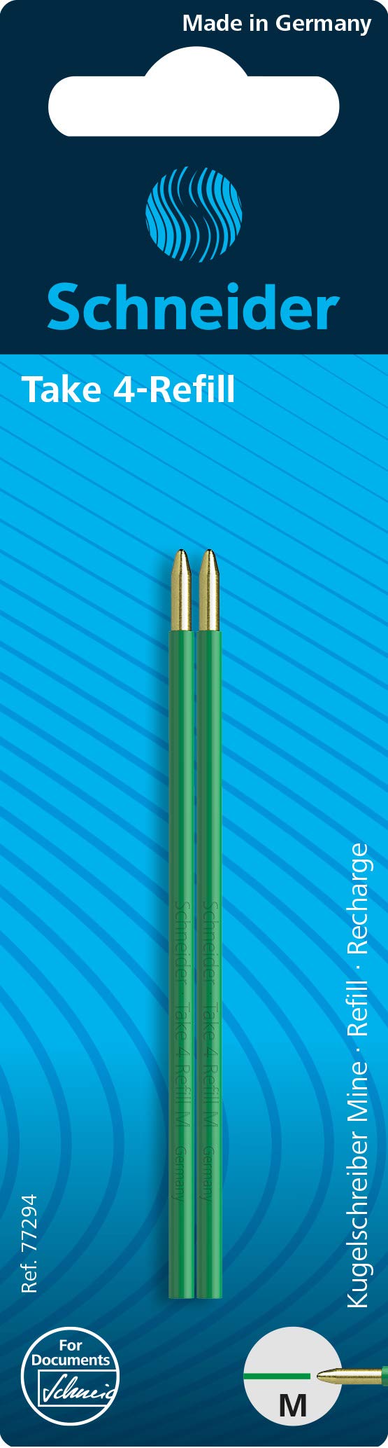 Schneider Take 4 Ballpoint Refills 2 Items Green
