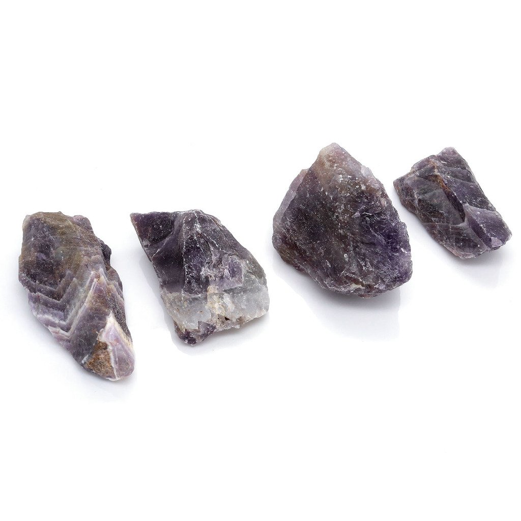 Top Plaza 0.6lb Bulk Rough Chestnut Amethyst Crystal Natural Raw Reiki Chakra Healing Crystal Mineral Gemstones Specimen Decoration