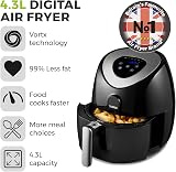 Tower Vortx Digital Air Fryer Oven 4.3L Black T17024 60 Min Timer view 3