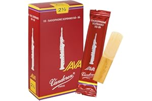 Vandoren SR3025R Soprano Sax JAVA Red Reeds Strength 2.5; Box of 10