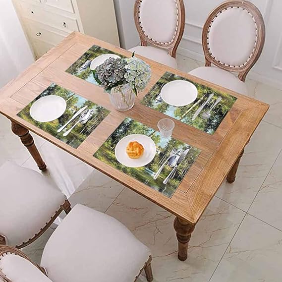 Heat Resistant Dining Table Place Mats Kitchen Table Mats, Apartment