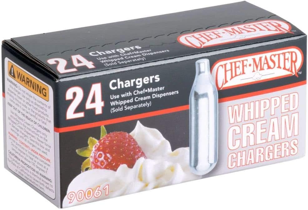 24, OF PACK Cartridge Cream Whipped Oxide Nitrous Chargers, Cream