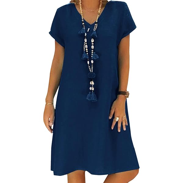 Knee Length Dress for Women Cap Sleeve Round Neck Twist Front Dress Work  Business Casual Summer Mini Dresses Faux Wrap Dress for Women Shrugs for  Dresses Summer Lightweight Summer Dress Long at
