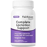 Fairhaven Health Complete Lactation Support | Lactation Supplement to Increase Breastmilk Production | Improve Breastfeeding Comfort* | Vegan Breastfeeding Supplements | Gluten Free | 30 Capsules