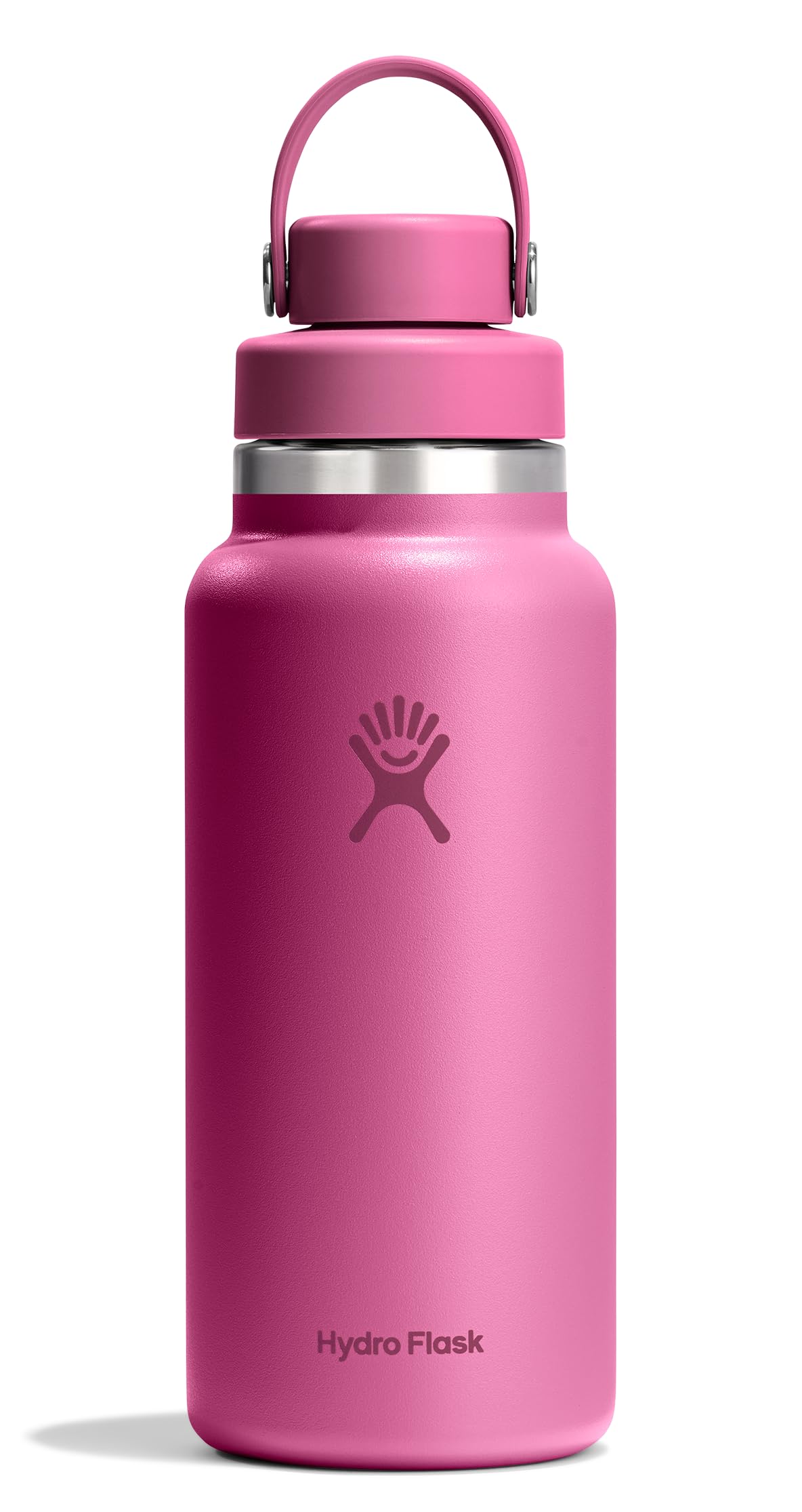 Hydro Flask Water Bottle - Insulated Stainless Steel - Wide Mouth Chug Lid, Non Spill, Leakproof in 32 Oz Reef Pink Image
