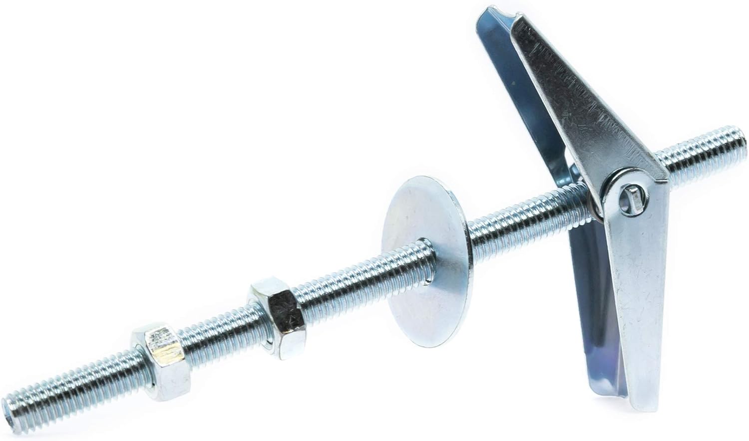 M5 x 75mm Butterfly Anchors Spring Toggles with Threaded Rod for Plasterboard Hollow Wall