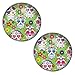 LilMents Sugar Skulls Mexican Calaveras - Green - Mens Womens Stainless Steel Stud Earrings