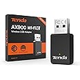 Tenda AX900 WiFi 6 USB Adapter for Desktop PC Laptop, Dual Band 600Mbps 5GHz/ 286Mbps 2.4GHz, Wireles WiFi Adapter for Window