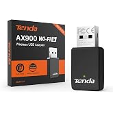 Tenda WiFi Adapter for Desktop PC, AX900 WiFi 6 USB WiFi Adapter 2.4G/5G | USB WiFi Dongle for Windows 11/10/7 (U11)