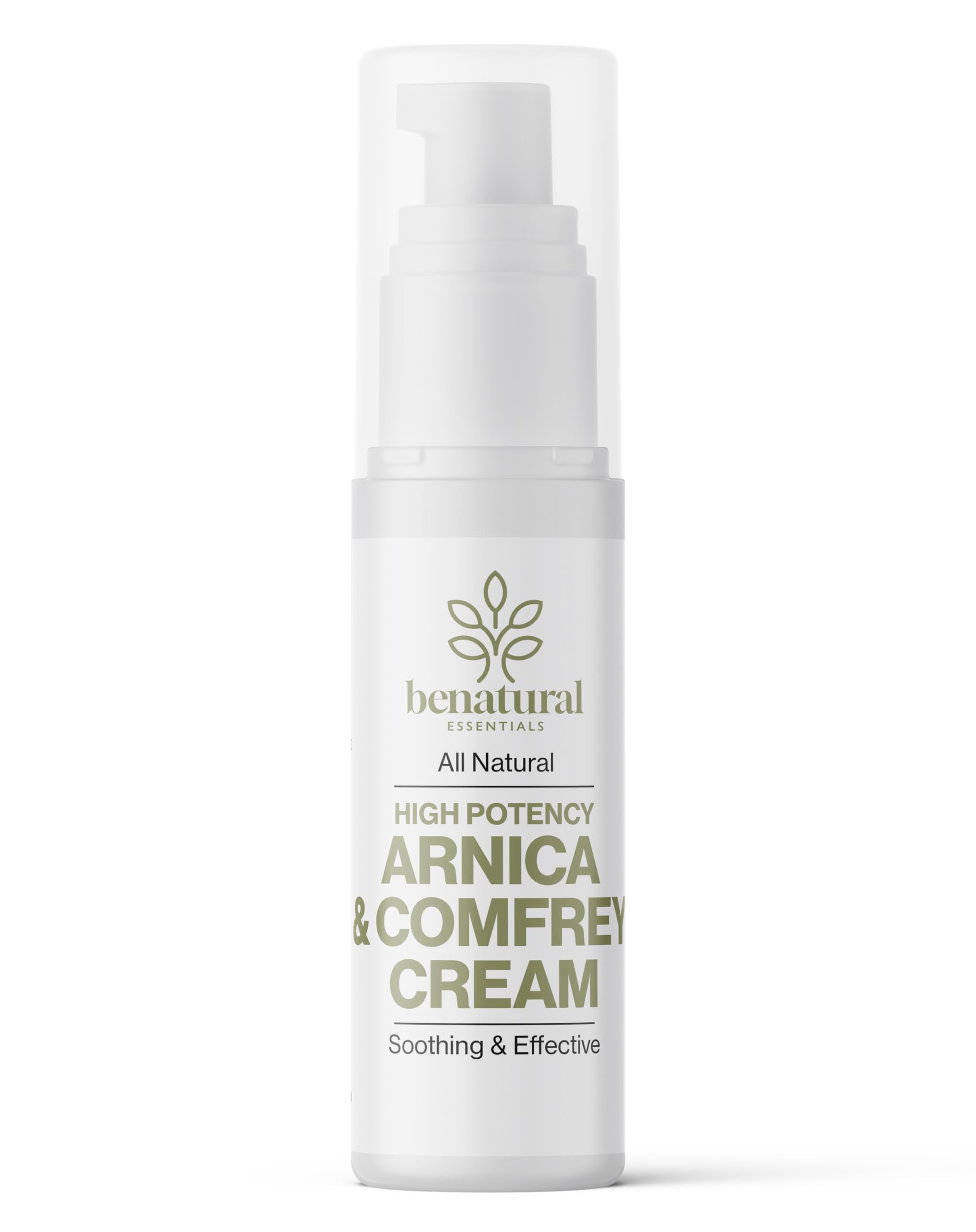 Benatural Essentials All Natural Arnica & Comfrey Cream 50g | For Sprains & Bruises | Botanical Cream for Skin Comfort After Activity | With Jojoba Oil & Vitamin E | pH Balanced | Made in the UK