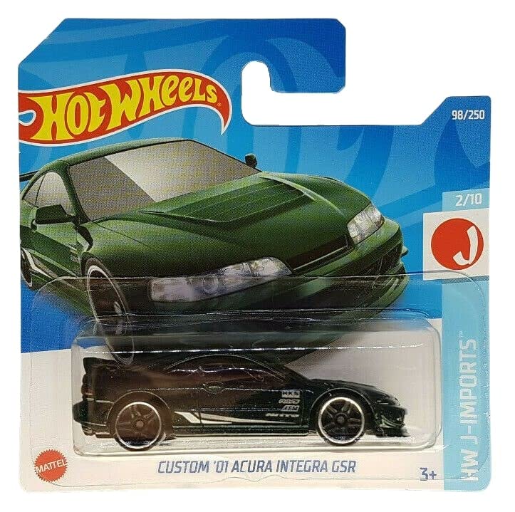 Hot Wheels - Custom ´01 Acura Integra GSR - HW J-Imports 2/10 - HCV84 - Short Card - HKS - AEM - Rays - Mattel 2022