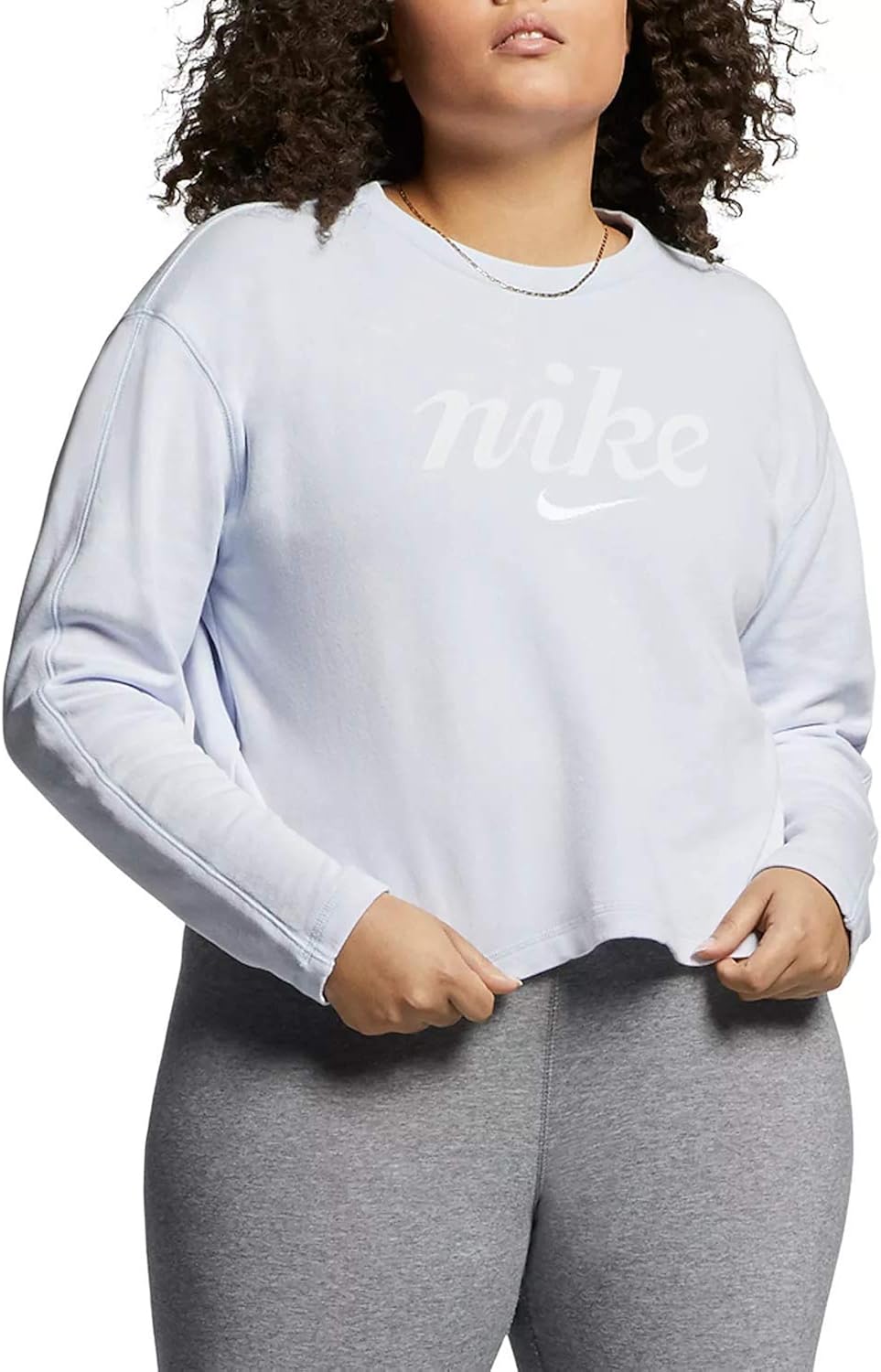 plus size cropped sweatshirt