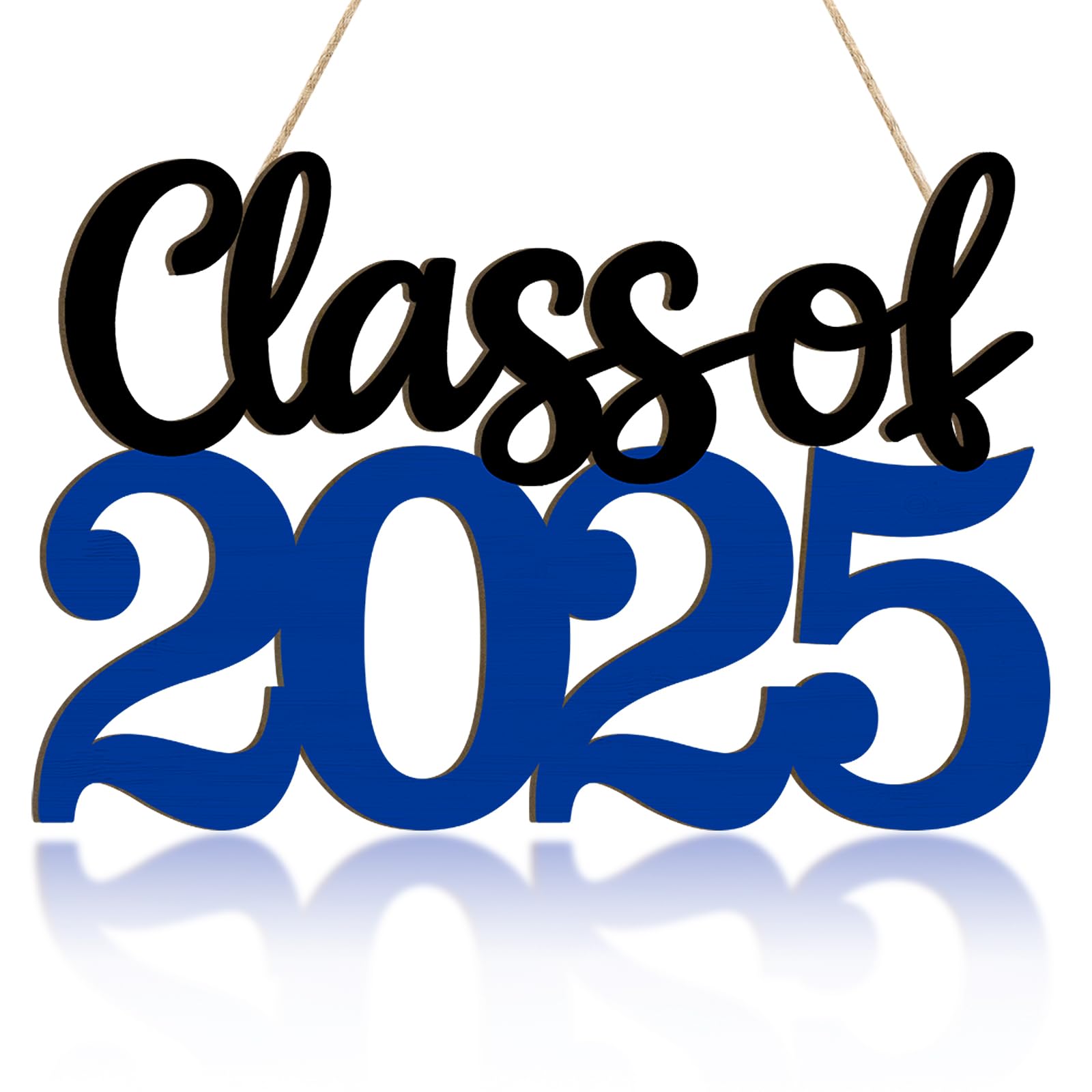 Photo 1 of Wooden Class of 2025 Sign Senior 2025 Graduation Props for Photoshoot 2025 Class of Grad Photo Props Graduation Signs College High School Party Supplies Unfinished Grad Ornaments to Paint