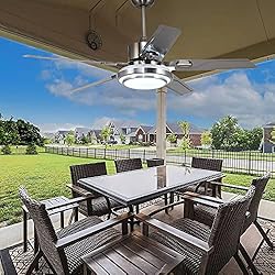 Outdoor Ceiling Fan Light,Remote Control Patio