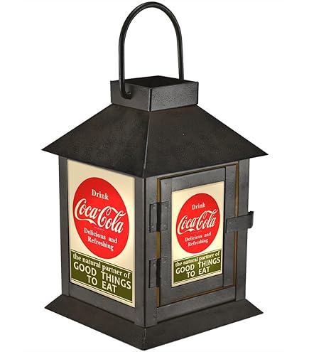 Amazon.com: Coca Cola Vintage Logo Flameless Pre Lit LED Stained