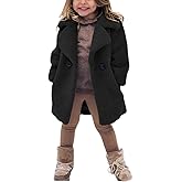 rrhss Baby Girls Faux Fur Teddy Long Coat Toddler Kids Winter Fleece Jacket Warm Outwear Clothes