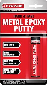 EVO-STIK Hard & Fast Metal Epoxy Putty 50g Grey Sets Steel in 10 Minutes view 4
