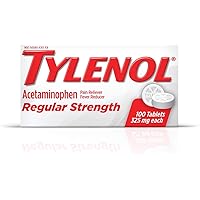 Tylenol Regular Strength Tablets, 100 Count (Pack of 2)