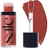 Saie Dew Liquid Blush for Cheeks - Hydrating Cream Blush Stick with a Blendable + Buildable Formula - Skincare Infused Dewy Cheek Tint for a Natural Flush - Glowy Makeup Essential - Spicy (.40 oz)