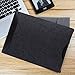 Soyan Leather and Felt Hybrid Laptop Sleeve for 13-Inch MacBook Pro 2012-2015 and 13-Inch MacBook Air 2011-2017, Fits Model A1466/A1502/A1425 (Black)