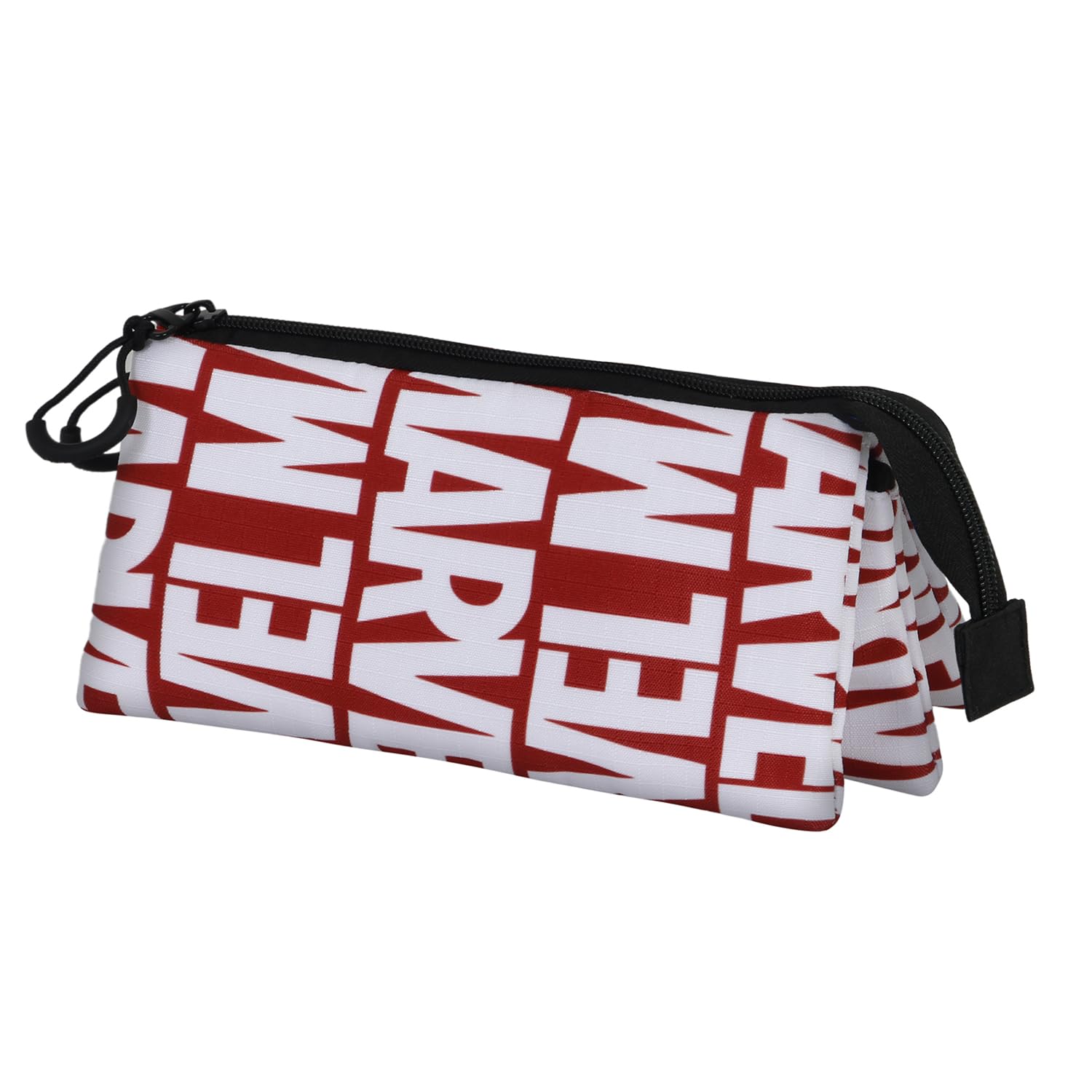 Marvel Marvelmania-ECO Triple Pencil Case, Red, 23 x 11 cm