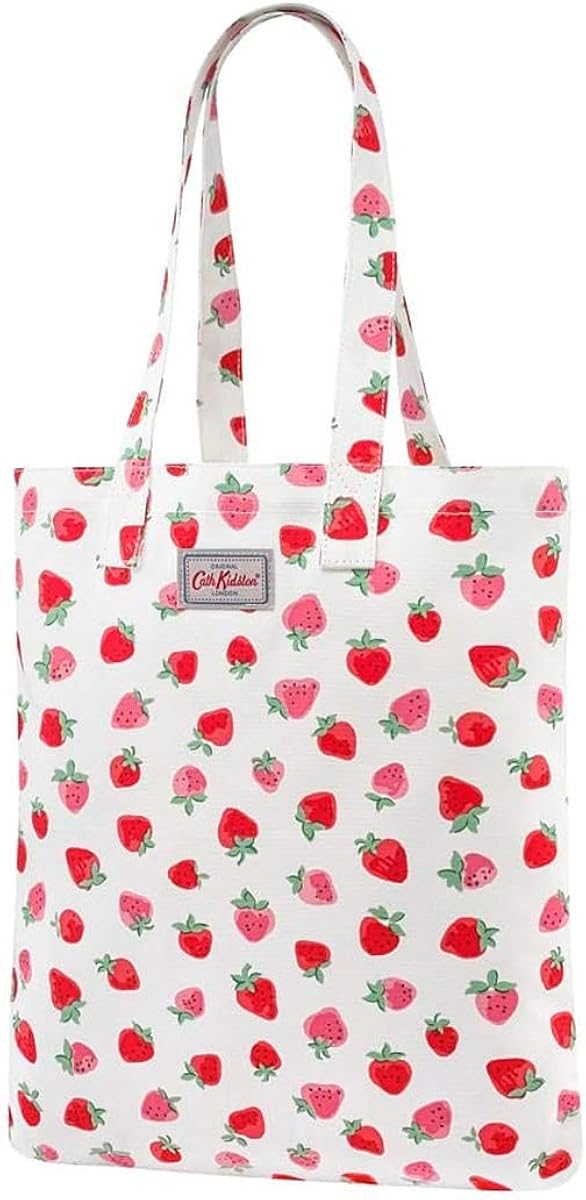 Cath Kidston Cotton Book Tote Shopper Bag Sweet Strawberry in Ivory Cream Amazon.co.uk Shoes