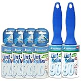 Household Essentials 79120-1 Cedar Fresh 2 Pack Lint Rollers | Remove Pet Hair and Dust | Includes Two Rollers with 4 Refills