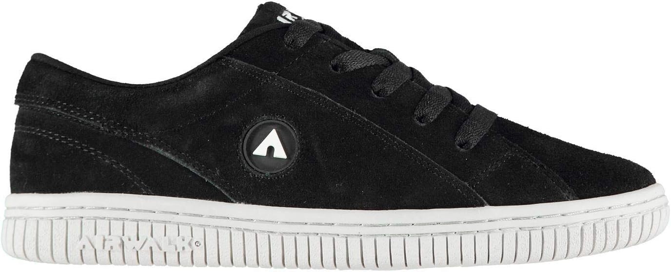 Airwalk Bloc Skate Shoes Mens Athleisure Footwear Trainers Sneakers Black (UK9) (EU43) (US10)