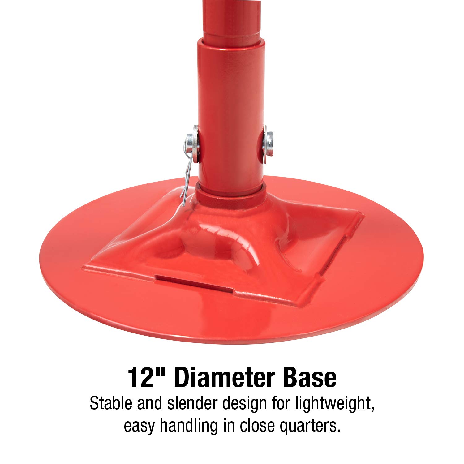 Sunex 6809A, Underhoist Support Stand, ¾ Ton Capacity, 12 Inch Diameter Base, Contoured Saddle, Bearing Mounted Spin Handle, Self-Locking ACME Threaded Screw, Supports Vehicle Components: Industrial & Scientific