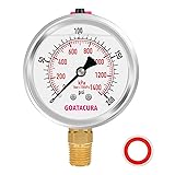 GOATACURA 0 to 200psi Glycerin Filled Pressure
