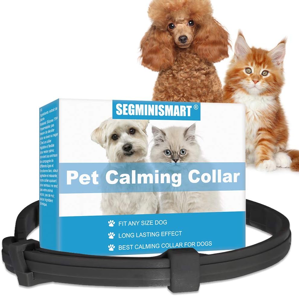 SEGMINISMART Calming Collar for Dogs,Calming Cat Collar,Antianxiety